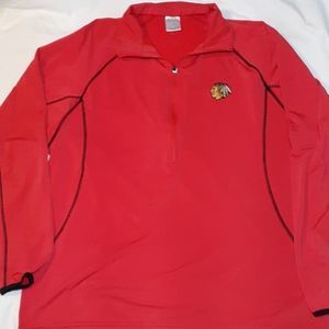 Level Wear Chicago Blackhawks ½ Zip Sweatshirt‎ XL